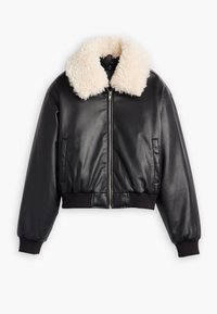 HARPER HERITAGE JACKET - Faux leather jacket - caviar