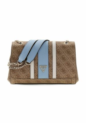 Guess, NOELLE II CONVERTIBLE XBODY FLAP - Sac bandoulière - latte logo   light blue