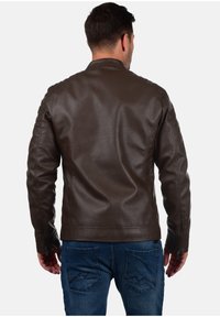 INDICODE JEANS Kunstlederjacke - brown