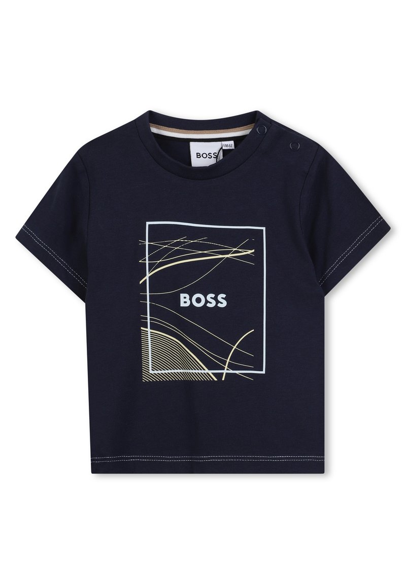 BOSS Kidswear TEE - Camiseta estampada - navy