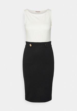 Jersey dress - white/black