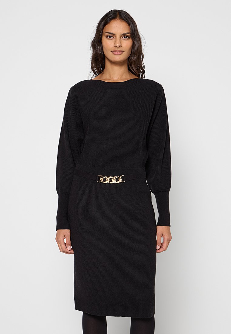 Apart Gebreide jurk zwart