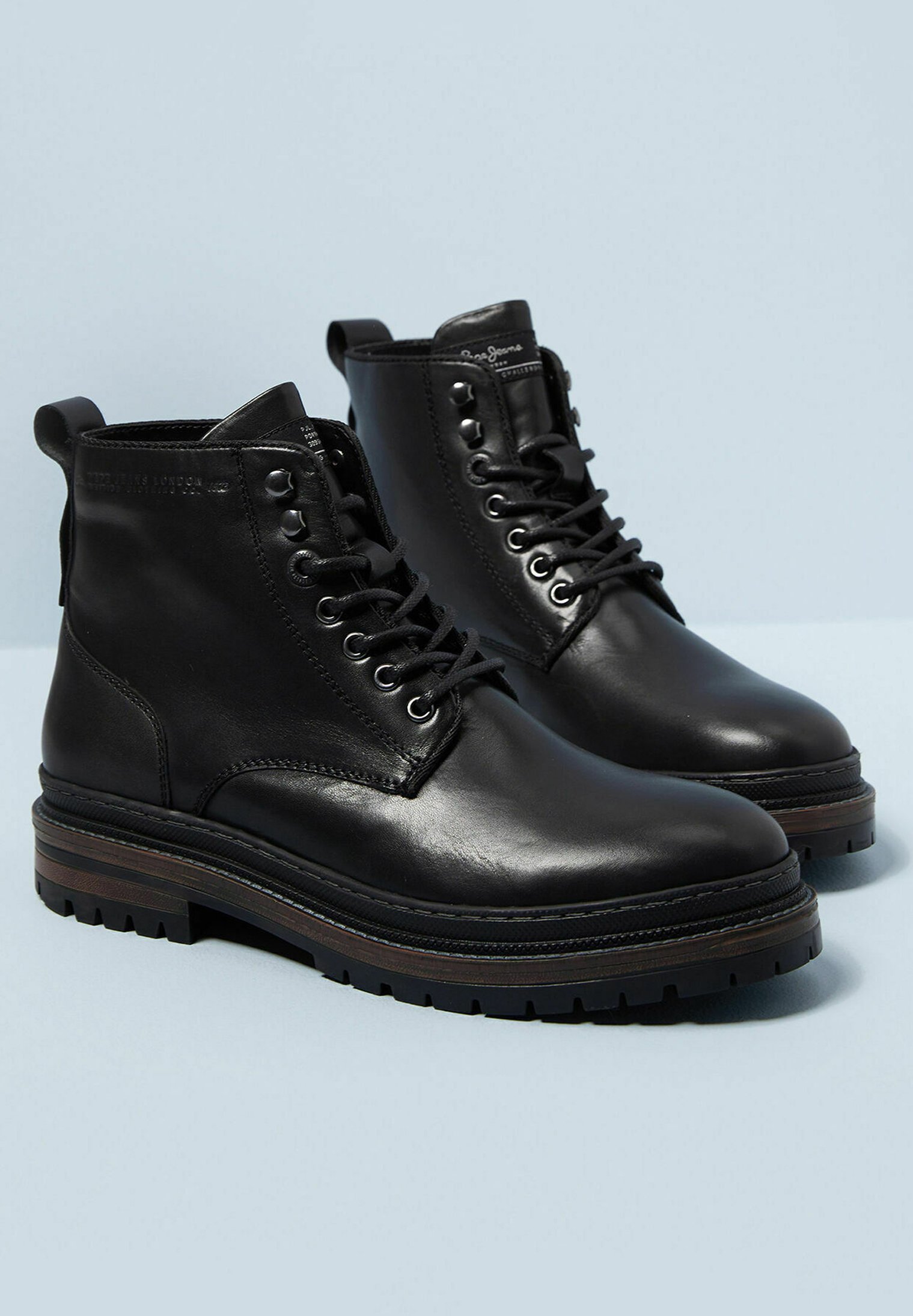 Pepe Jeans MARTIN - Veterboots - black/zwart - Zalando.be