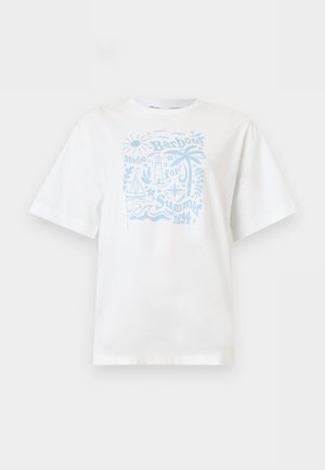 Barbour, BAITON - Μπλουζάκι με στάμπα - white