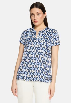 Blouse - blau weiß