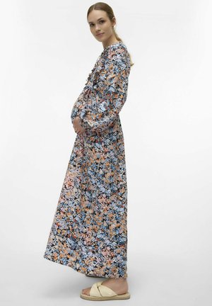 sachin and babi light blue dress Bella Maxi Dress (Ditsy Navy Floral) main image 0