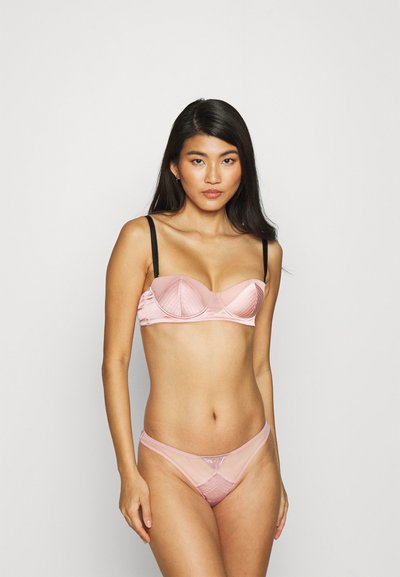 Fleur du Mal TOPSTITCH THONG - Tanga - rose pink