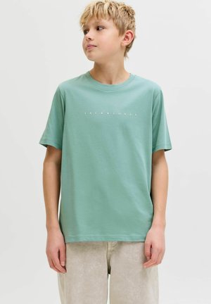 ESTARTEE SS NOOS - T-shirt print - mineral blue