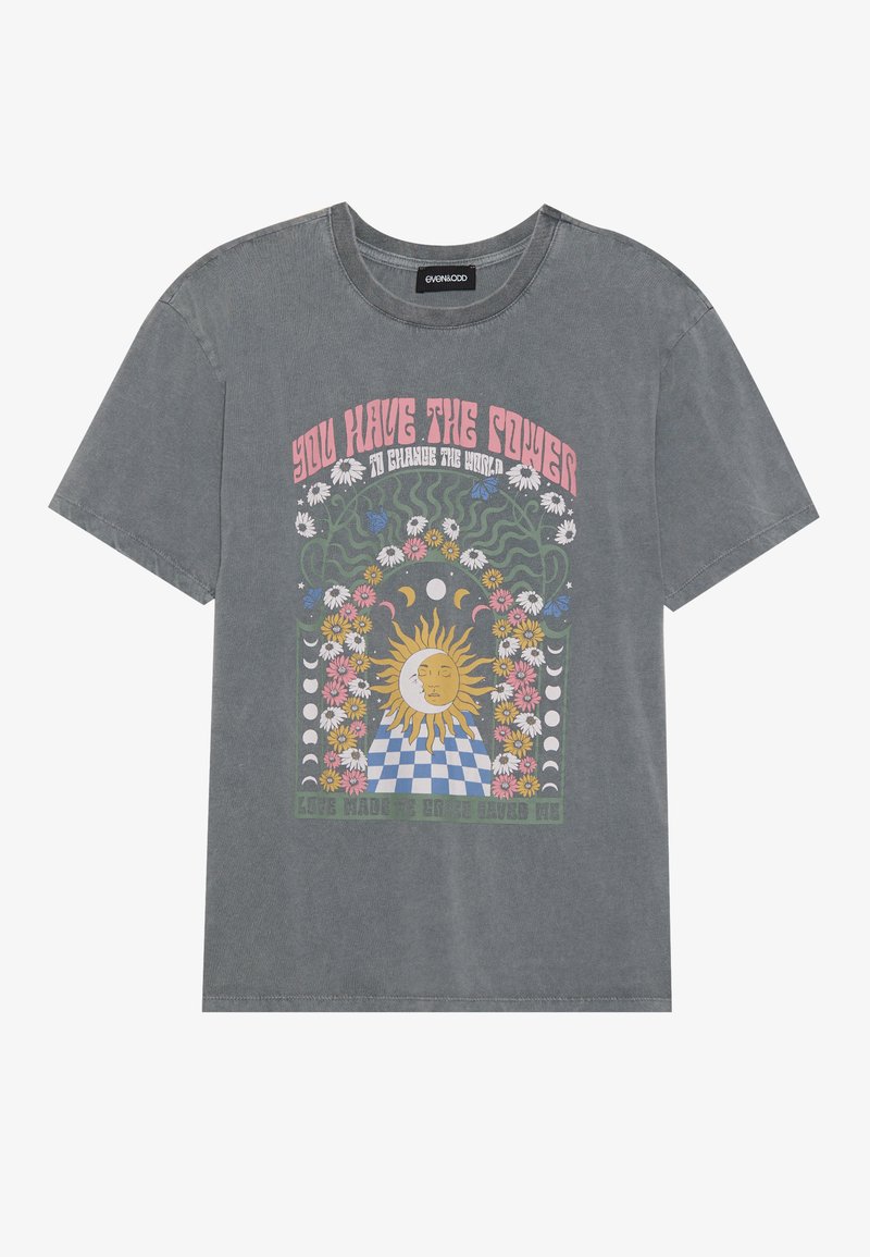 Even&Odd T-shirt print zwart