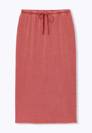 Promod, JUPE MIDI EN JERSEY - Jupe crayon - groseille