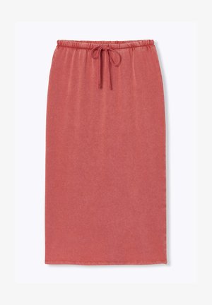 Promod, JUPE MIDI EN JERSEY - Jupe crayon - groseille