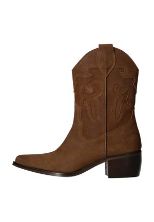 Bottes de cowboy / motard - brown