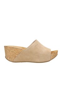 Heeled mules - beżowy 7402164-36