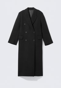 OVERSIZED DOUBLE BREASTED COAT - Vinterfrakke - black