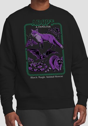 Cotton Soul, STEVEN RHODES ADOPT A FAMILIAR PART 2 - Sweatshirt - black