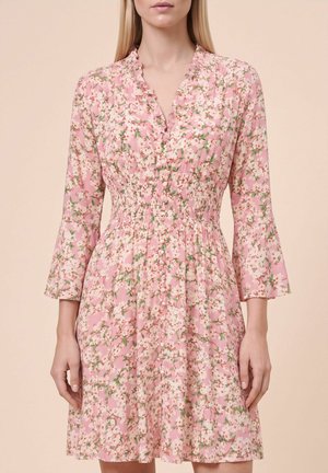 AMERICANDREAMS, SALLY SHORT - Robe chemise - light pink white flower