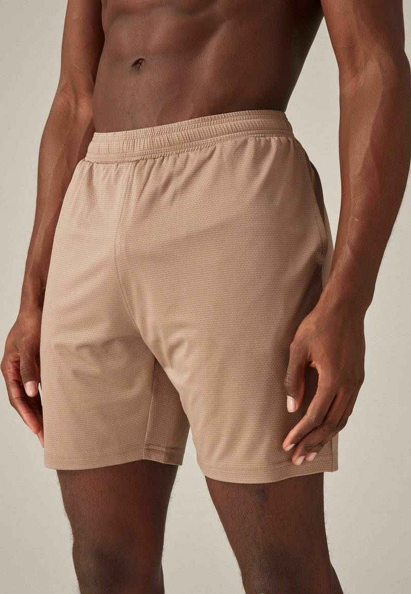 Next TEXTURED ACTIVE REGULAR FIT - Shorts - stone