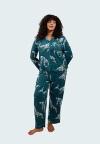 Chelsea Peers - CORAL WHALE SET - Pyjama set - teal Thumbnail Image 1