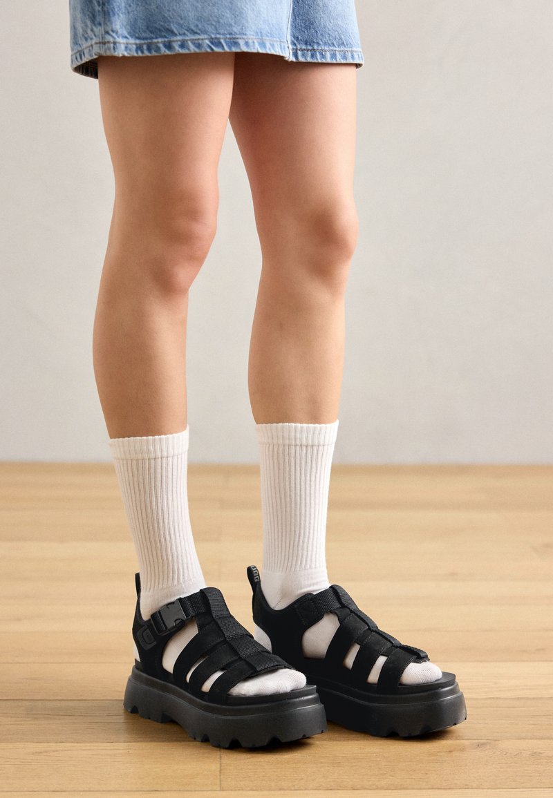 Ugg Sandalen met plateauzool zwart