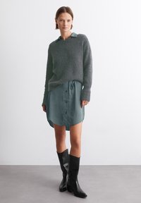 Marc O'Polo BOUCLÉ  - Fleecepullover - deep emerald