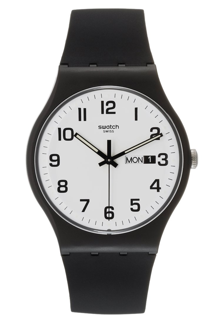 Swatch TWICE AGAIN - Laikrodis - black/juoda - Zalando.lt 