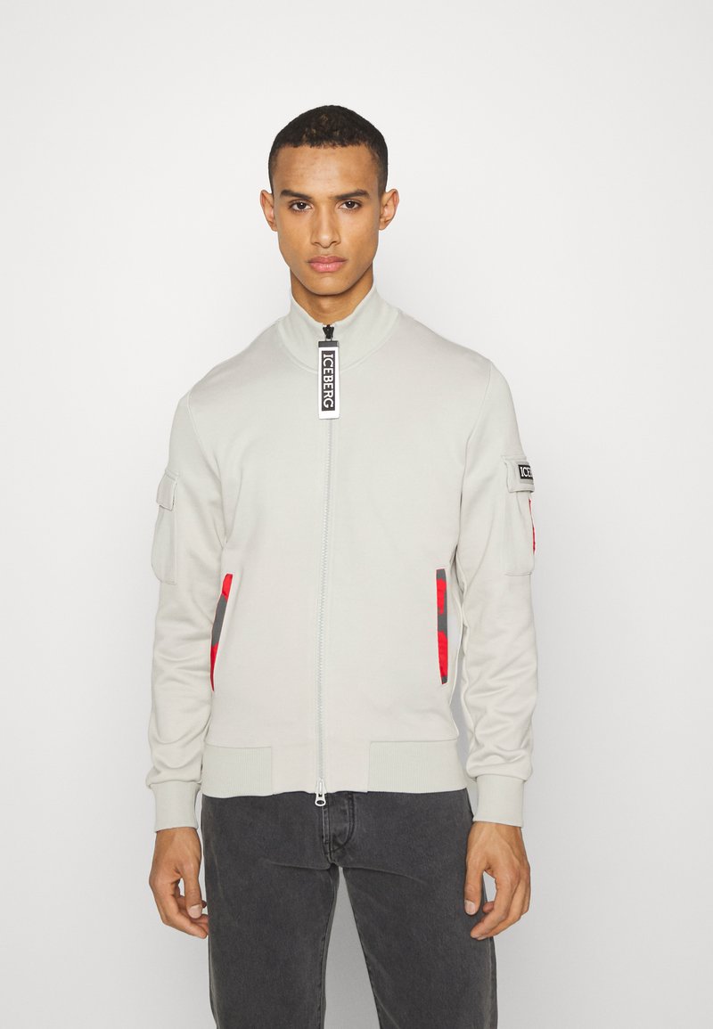 Herren T-shirts & Polos | Iceberg Sweatjacke grigio/offwhite - GC02420 Herren T-shirts & Polos | Iceberg Sweatjacke grigio/offwhite - GC02420