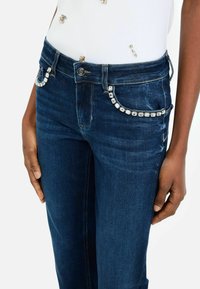 LIU JO SLIM MIT RISSEN - Tiesaus kirpimo džinsai - DARK BLUE
