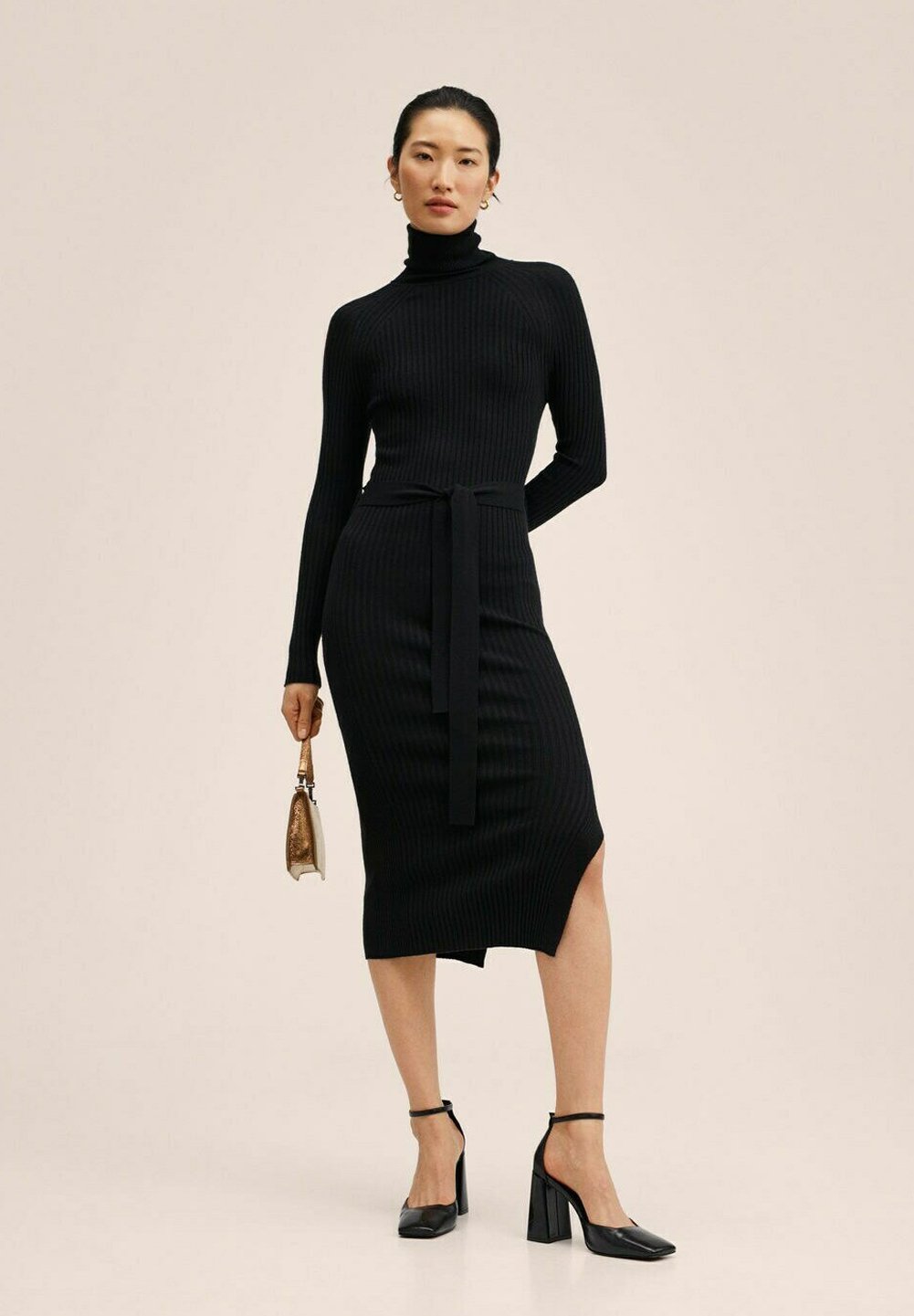 Mango Vestido de punto - zwart/negro - Zalando.es