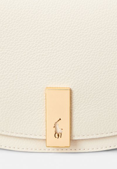 Polo Ralph Lauren POLO ID LEATHER SADDLE BAG - Mala a tiracolo - ivory