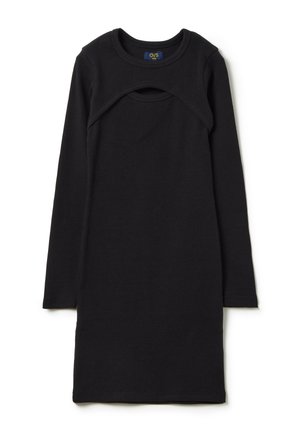 STRETCH - Strickkleid - gunmetal