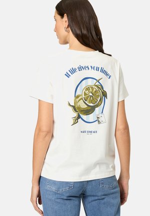 zero T-Shirt print - patch creamgreen