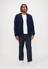 Polo Ralph Lauren Big & Tall LONG SLEEVE CARDIGAN - Kardiganas - navy