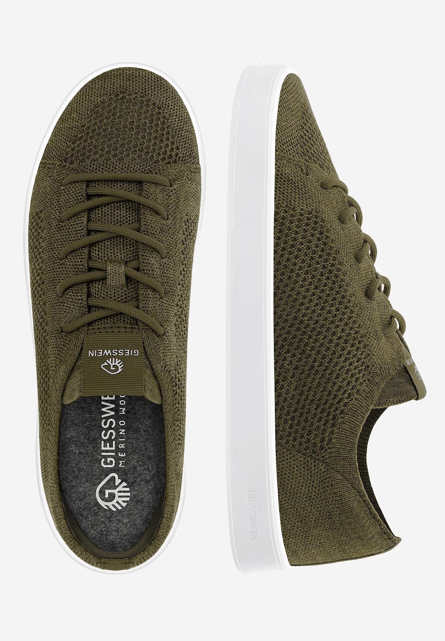 Giesswein WOOL - Sneakers laag - wald/donkergroen gemêleerd - Zalando.nl