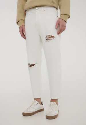 Jeans Tapered Fit - bianco denim