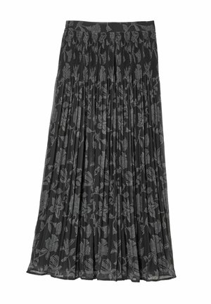 FatFace, MAXI SKIRT - Skladaná sukňa - black dot floral