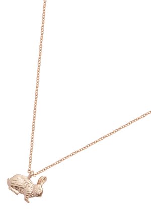 FABLE ENGLAND Rabbit necklace - Ogrlica - light brown