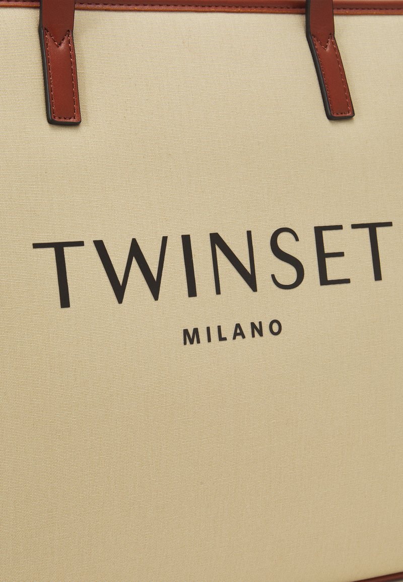 Damen Handtaschen | TWINSET LOGO LASERATO Shopping Bag cuban sand/sand - DI28579 Damen Handtaschen | TWINSET LOGO LASERATO Shopping Bag cuban sand/sand - DI28579