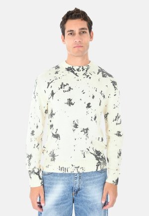 TIE DYE - Maglione - panna