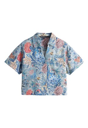 Next, NATIONAL TRUST X SHORT SLEEVE - Hemdbluse - blue floral