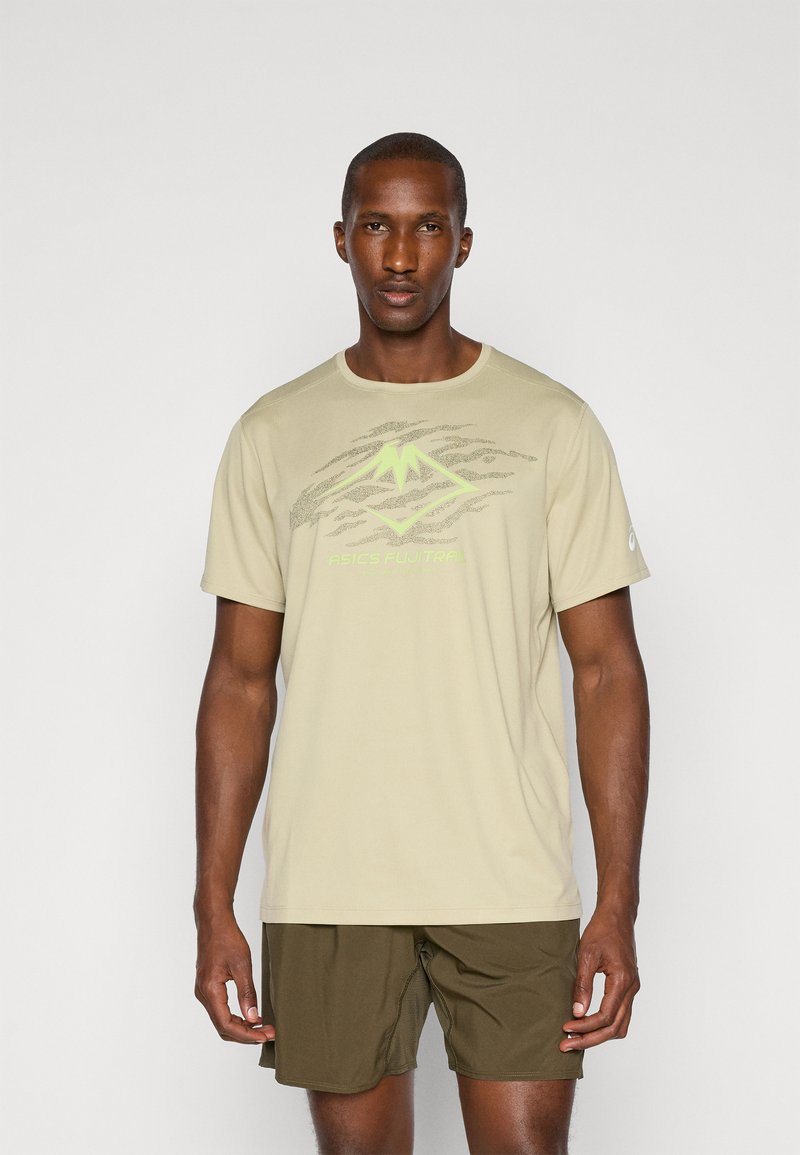 ASICS FUJITRAIL LOGO TOP - Sport T-Shirt - khaki