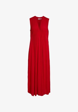VILA, Robe longue - mottled red