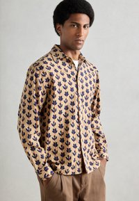 Scotch & Soda STRUCTURED PRINTED SHIRT - Camisa - blue/light brown