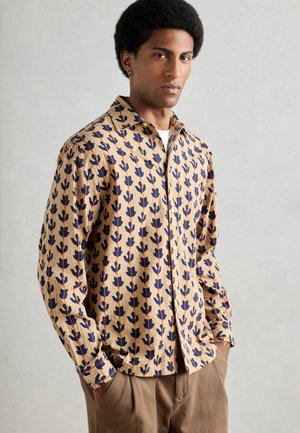 Scotch & Soda STRUCTURED PRINTED SHIRT - Shirt - blue/light brown