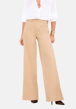Lipsy, PETITE FIT-ULTRA WIDE - Alt laienevad teksad - sand