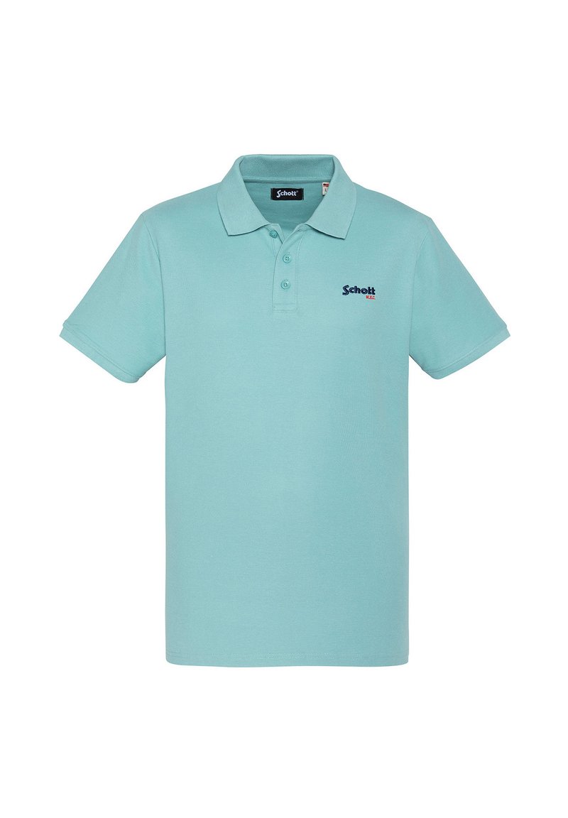 Schott Poloshirt blauw