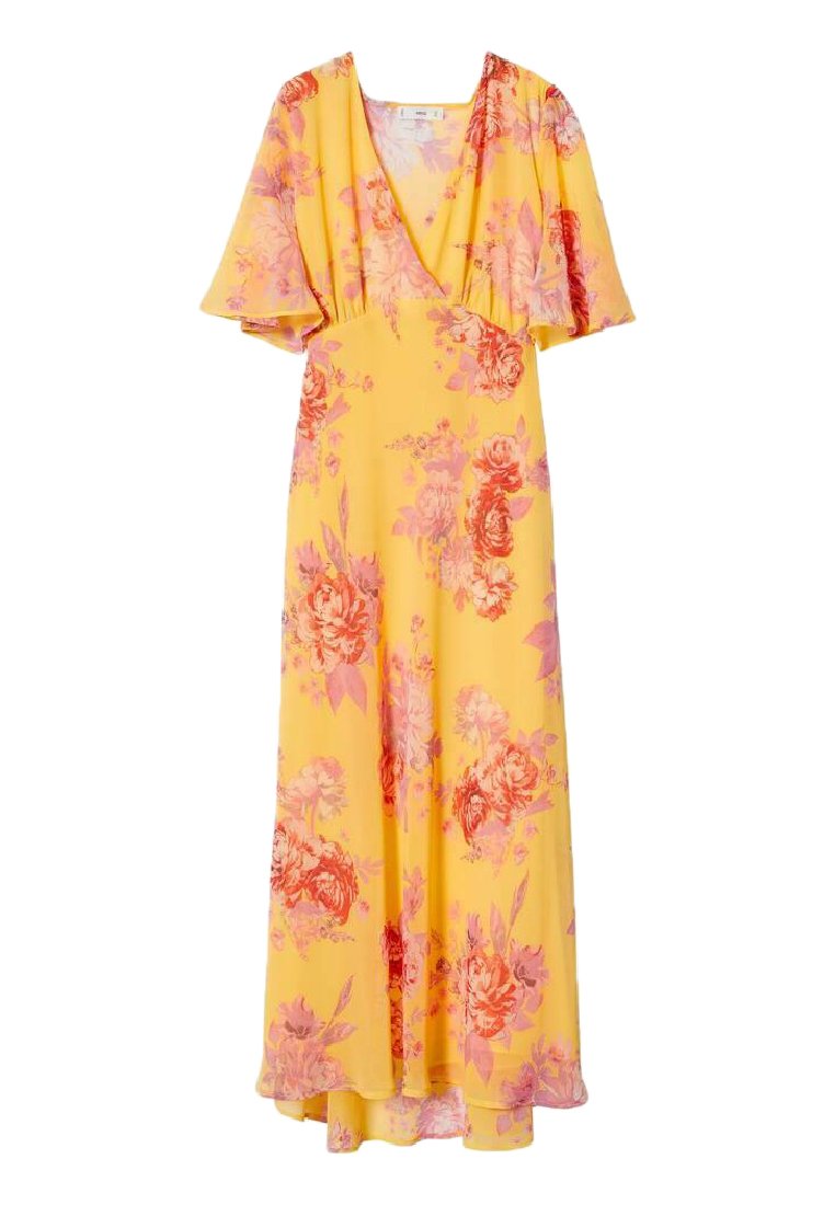 Mango Maxi-jurk geel