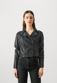 Guess ALICE CHAIN - Dirbtinės odos striukė - jet black