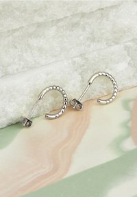 Sofia Milani STECK CREOLEN BALL - Örhänge - silver coloured