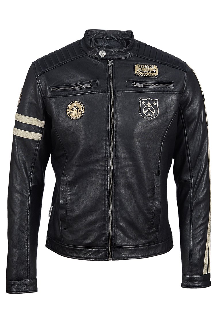 Lee Cooper Leren jas zwart Lee Cooper Leren jas zwart