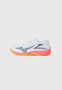 Unselected, white/fiery coral/ citrus